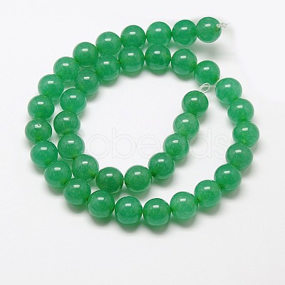 Natural Malaysia Jade Bead Strands G-M101-6mm-06-1