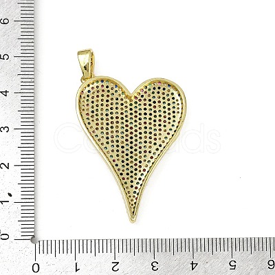 Brass Micro Pave Cubic Zirconia Pendants KK-M322-42G-01-1