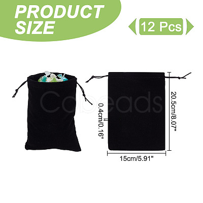 Velvet Packing Pouches Drawstring Bags ABAG-WH0046-30A-1