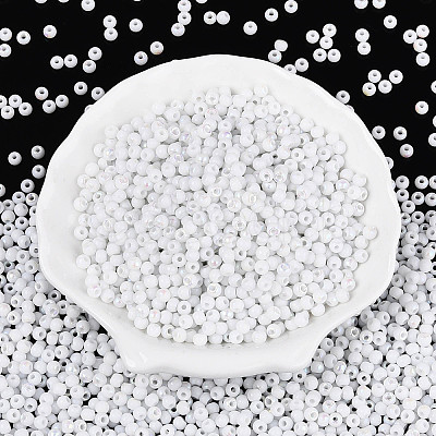 6/0 Half Plated Glass Beads SEED-N008-04H-1