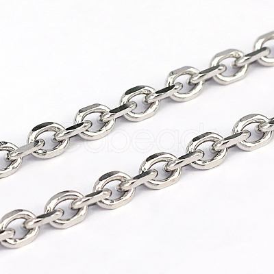 Tarnish Resistant 304 Stainless Steel Cable Chains CHS-L001-68-1.2mm-1