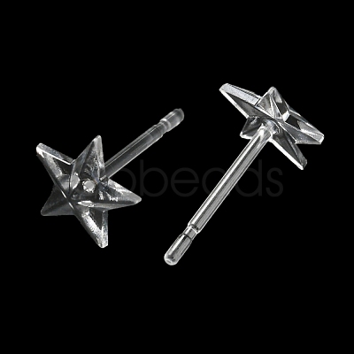 Resin Stud Earring Findings X1-FIND-H046-11-1