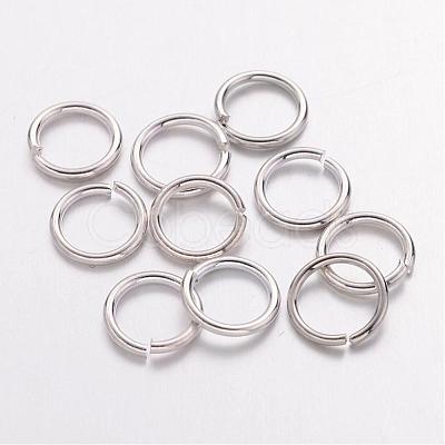 Platinum Color Brass Open Jump Rings X-JRC8mm-NF-1