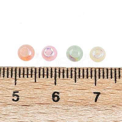 Mixed Color Imitation Cat Eye Glass Round Seed Beads SEED-NH0003-01A-06-1