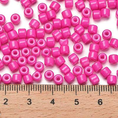 Baking Paint Pearlized Glass Seed Beads SEED-C001-04A-04-1