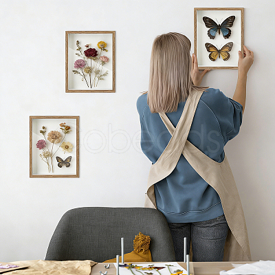 MDF Composite Wood Photo Frame Stand for Dried Flower DJEW-WH0028-057B-1