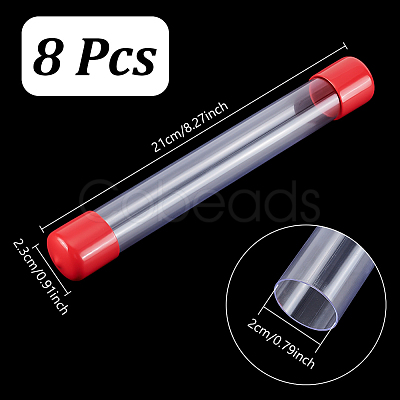 Transparent PVC Plastic Bead Storage Tubes LS-AJEW-WH0348-767A-1