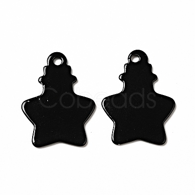 Spray Painted 201 Stainless Steel Pendants STAS-G304-02A-1