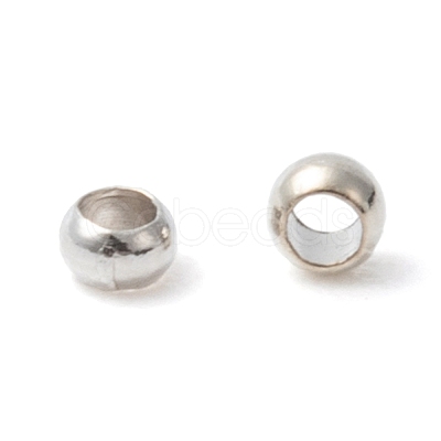 Brass Crimp Beads X-KK-L020-P-1