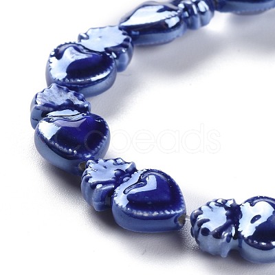 Glazed Porcelain Beads PORC-M003-09J-1