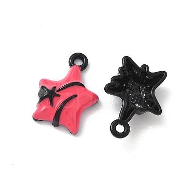 Spray Painted Alloy Enamel Pendants FIND-Z108-01EB-1