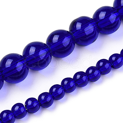 Transparent Glass Beads Strands GLAA-T032-T4mm-15-1
