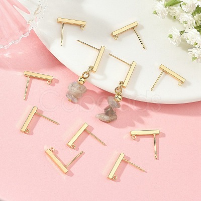 SHEGRACE Brass Stud Earring Findings XGRQ64065-855G-1
