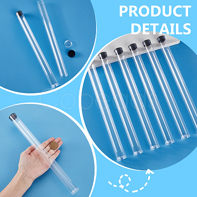 Transparent PC Plastic Bead Storage Tubes AJEW-WH0673-21A-1