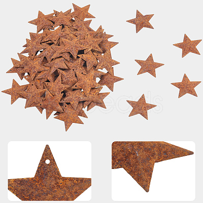 Rust Iron Pendants IFIN-GF0001-61B-1