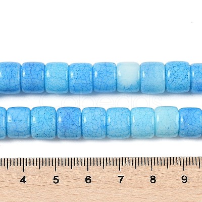 Ombre Effect Dyed Glass Beads Strands GLAA-H037-01E-1