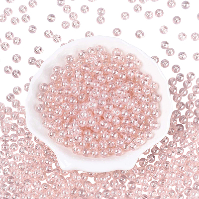 500Pcs Transparent Glass Seed Beads SEED-PA0001-08B-1