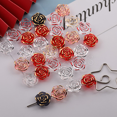 100Pcs Plastic Beads KY-PA0001-07-1