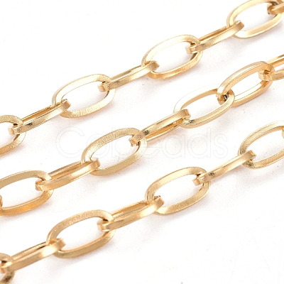 Ion Plating(IP) 304 Stainless Steel Paperclip Chains CHS-F009-02A-G-1
