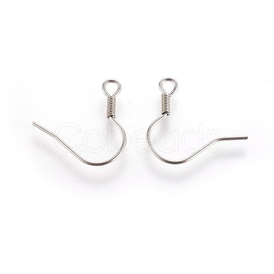Tarnish Resistant Stainless Steel Earring Hooks X-STAS-E009-2-1