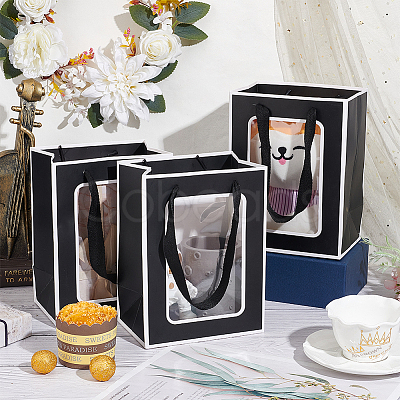 Rectangle Paper Gift Bags ABAG-WH0048-09B-1