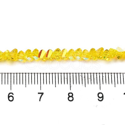 Transparent Glass Beads Strands X-EGLA-P061-04A-AB08-1