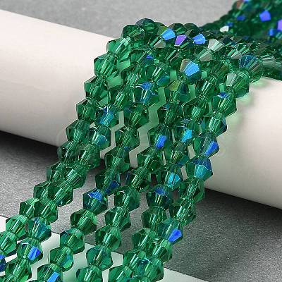 Transparent Electroplate Glass Beads Strands LS-EGLA-A039-T4mm-L10-1