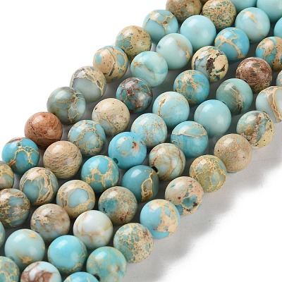 Dyed Natural Regalite/Imperial Jasper/Sea Sediment Jasper Beads Strands X-G-B124-C01-15-1