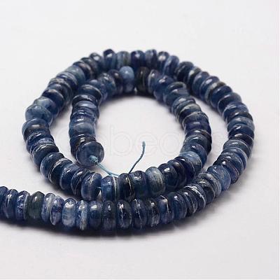 Rondelle Natural Kyanite/Cyanite/Disthene Bead Strands G-O137-01C-1