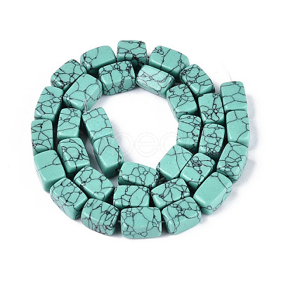 1 Strand Synthetic Turquoise Dyed Beads Strands G-FH0002-59A-1