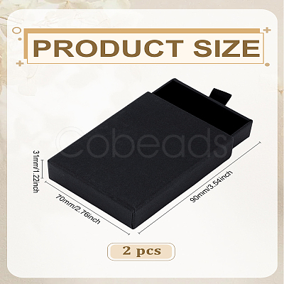 2Pcs Cardboard Paper Jewelry Drawer Boxes CON-LP0001-46C-1