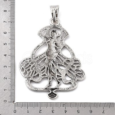 Tibetan Style Alloy Big Pendants PALLOY-D362-02AS-B-1