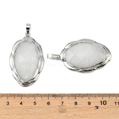 Natural Quartz Crystal Faceted Pendants G-D102-02P-03-1