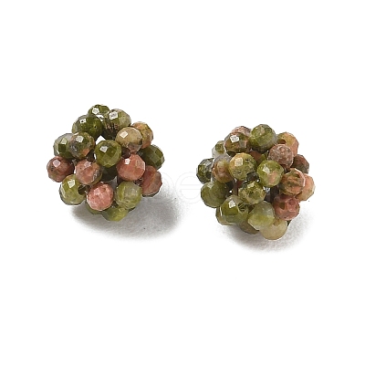 Natural Unakite Woven Beads GG-CBA2E9C-F07-01-1