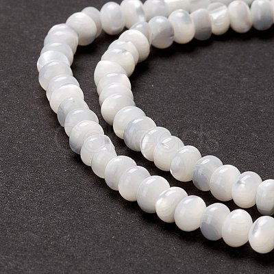 Natural Trochid Shell/Trochus Shell Beads Strands X-SSHEL-O001-24B-02-1