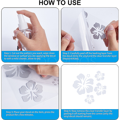 PET Self Adhesive Car Stickers STIC-WH0010-05B-1