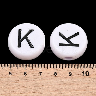 Opaque White Acrylic European Beads AC-CBA3BDD-01K-1