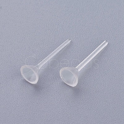 Plastic Stud Earring Findings KY-G006-02-5m-1