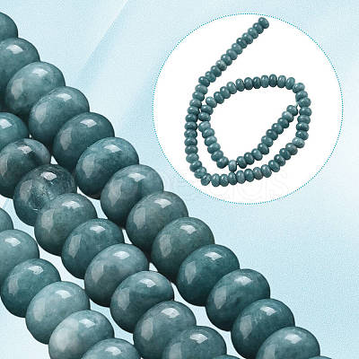 2 Strands Natural White Jade Beads Strands G-PA0002-02C-1