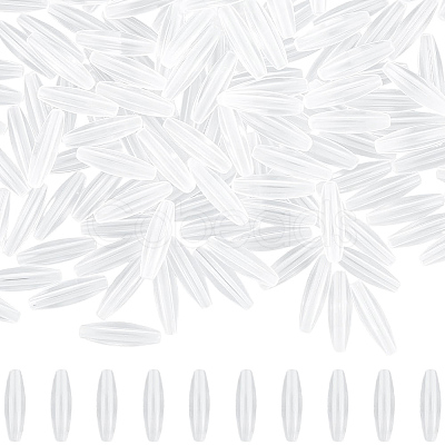 160Pcs Transparent Acrylic Beads TACR-SC0002-74-1