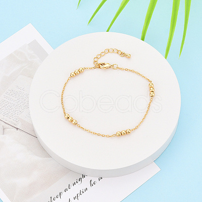 Brass Satellite Chains Bracelets for Women BJEW-N032-08E-G-1