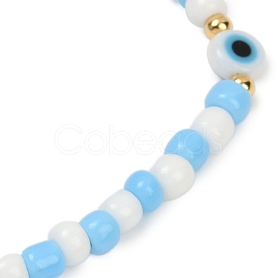 2Pcs Glass Seed Beads Stretch Bracelets for Women BJEW-JB11693-1