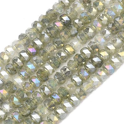 Imitation Jade Glass Beads Strands EGLA-F167-03A-08-1