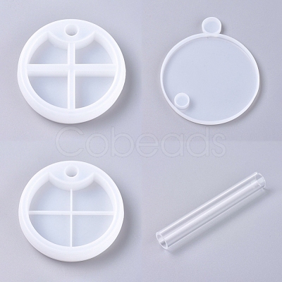 DIY Round Layered Rotating Storage Box Sets DIY-WH0163-15-1
