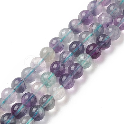 Natural Fluorite Beads Strands G-B038-C01-1