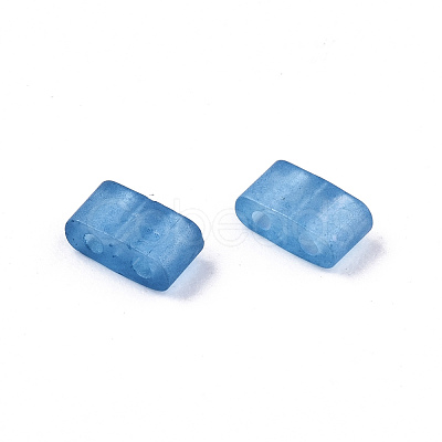 FGB 2-Hole Baking Paint Glass Seed Beads SEED-S031-M-SH1205FR-1