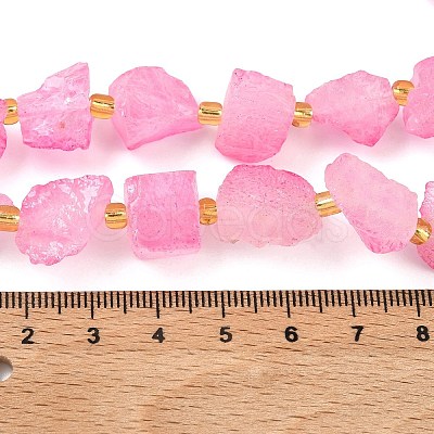 Raw Rough Natural Quartz Crystal Beads Strands G-Z131-J01-11-1