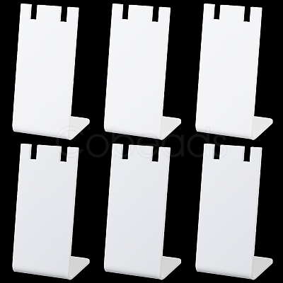 10Pcs L Shaped Acrylic Single Necklace Display Stands NDIS-SC0001-02B-1