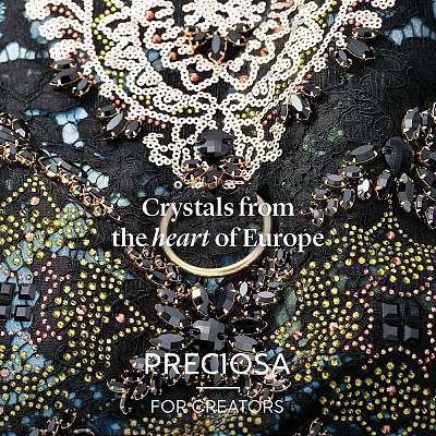 Preciosa® MAXIMA Crystal Sew-On Cups Y-PRC-SE10-30020-G-1