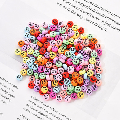Opaque Acrylic Beads MACR-YW0001-22C-1